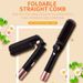 Ny design foldet tilpassede farger krølltang automatisk rett hår foldebørste_voghion.com