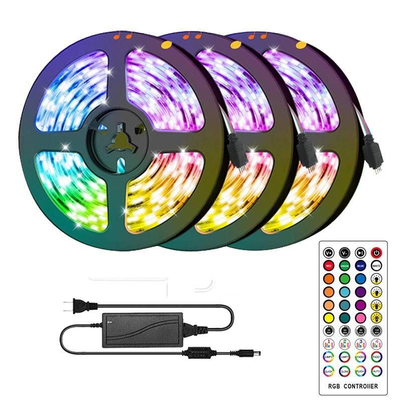 Led Colorful Light Strip 5050 Bluetooth Light Strip Set RGB Marquee Light Strip Music Light Strip_voghion.com