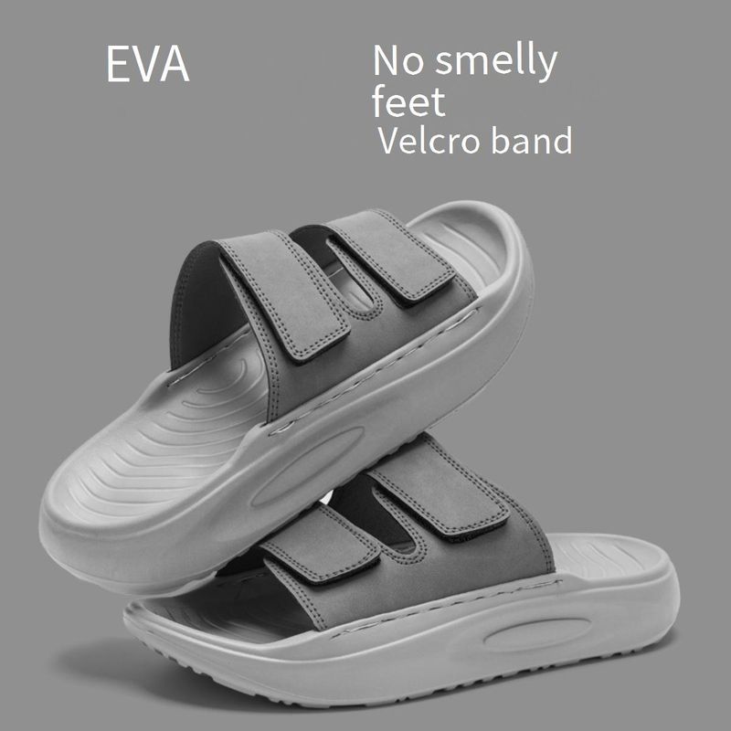 Men's EVA Outdoor Sandals - Anti-Slip Sole With Adjustable Hook & Loop Strap Quick-Dry & Lightweight For Beach/Travel​_voghion.com