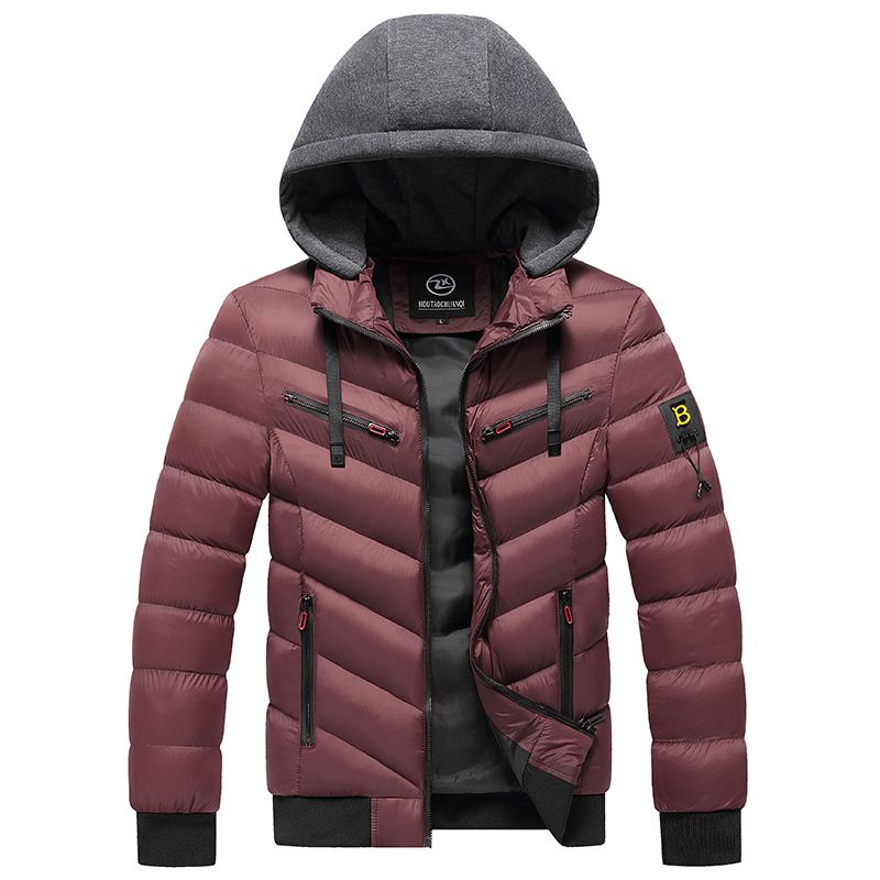  cotton coat men's casual men's coat large size casual cotton coat hooded thickened winter cotton coat men's coat wholesale_voghion.com