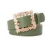 Women's belt alloy inlaid rhinestone pin buckle with dress decorative belt elegant and versatile niche _voghion.com