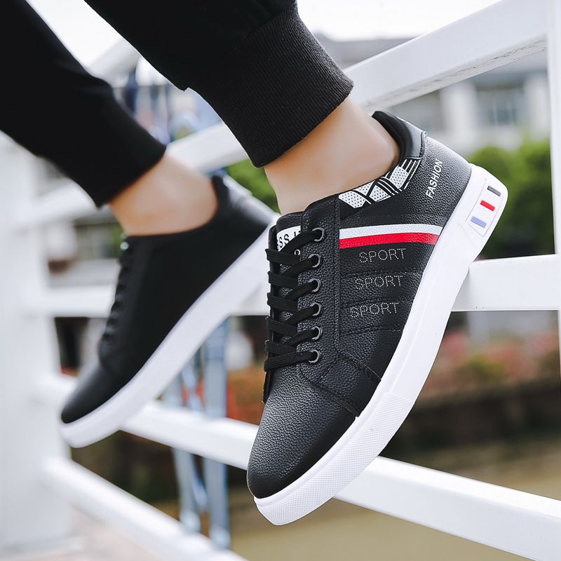 New Spring Shoes, Men's, Korean Style, Trendy, White Shoes, Versatile, Casual, Sports, Trendy Shoes, Men's Sneakers, Students_voghion.com
