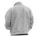Autumn And Winter Napped Fabric Men's Casual Long Sleeve Hoodie Solid Color Half Zip Stand Collar T-shirt Top Men's Pullover_voghion.com