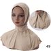 Moderno cappello hijab malese con cravatta a 3 bottoni – Elegante foulard per donna (copricapo musulmano traspirante e regolabile, design facile da indossare)_voghion.com