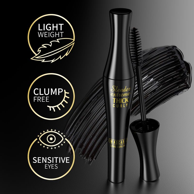 Selected Hellokiss Black Long Lasting Eye Black Waterproof Long Curling Non Smudging and Non Flecken Eye Black fir Dammekosmetik_voghion.com