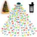 Luzes de árvore de Natal para decorar luzes de topo de árvore corda pátio jardim ao ar livre luzes de cachoeira à prova d'água luzes led coloridas_voghion.com