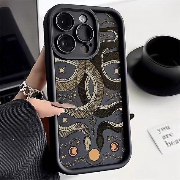Double Snake Playing Beads Are Suitable For Iphone15pro Mobile Phone Case Iphone16 Anti-drop 14 Personality 13promax New 12x_voghion.com