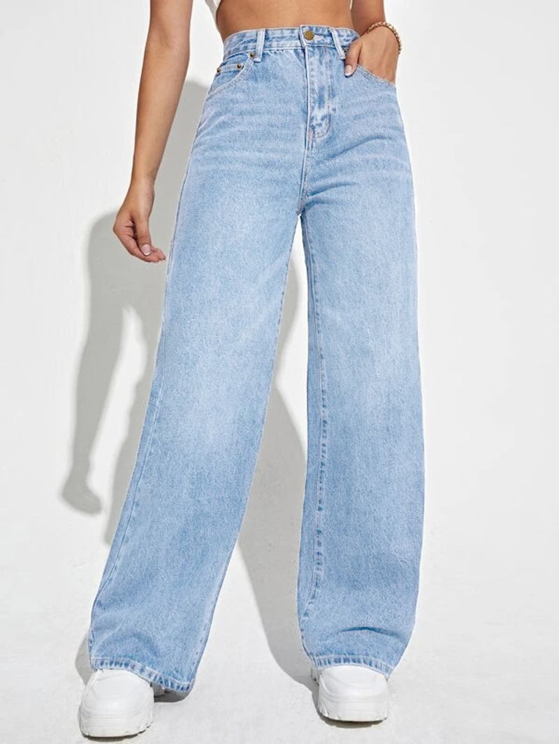 Frauen Kleidung Neue Jeans frauen Lose Gerade Damen_voghion.com