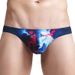 Men's Sexy Low Waist Printed U Convex Pouch Three-Dimensional Space T-Pants Thong_voghion.com