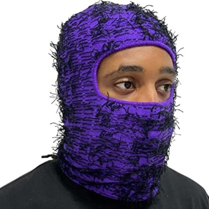 2023 Balakrafa Hat Men's and Women's Knitted Camo Headcover Personalized Woolen Hat_voghion.com