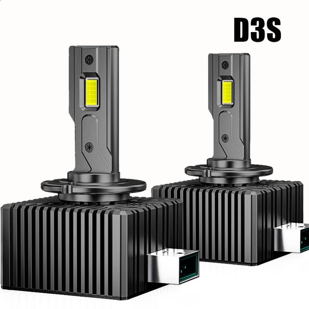 2PCS D2S D4S Scheinwerfer HID D1S D3S D8S LED Scheinwerfer D2R D4R Birne 30000LM Xenon Auto Licht Turbo Lampe Canbus 6000K_voghion.com