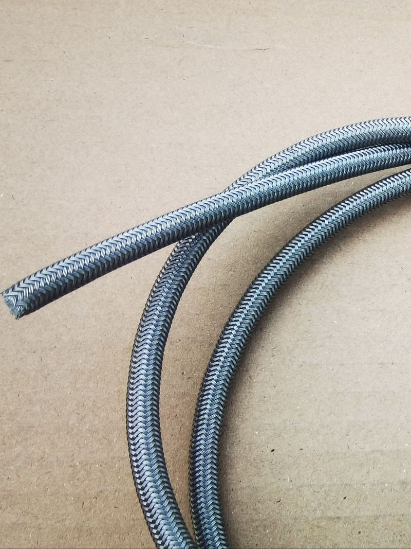 Furtun hidraulic PTFE împletit din oțel inoxidabil AN3, tub e x1 metru pentru manometru de ambreiaj de frână, Turbo și sistem de vid_voghion.com