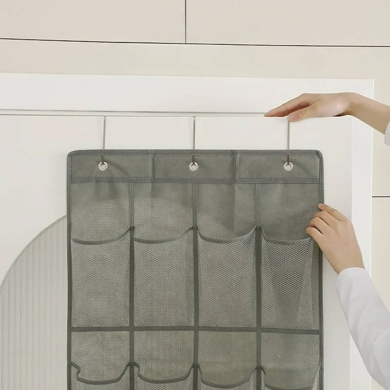 Family Organizer Over-The-Door Mesh Shoe Organizer 12 Pocket Hanging Storage Bag For Closet Entryway Dorm Space Saving Wall Mount Rack_voghion.com