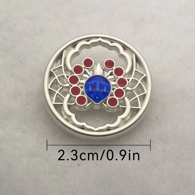 6-10pcs /2.3cm/0.9in Fog Silver Clothing Buttons Small Size Metal Button Dripping Process Uitable For Shirts, Coats, Pants._voghion.com