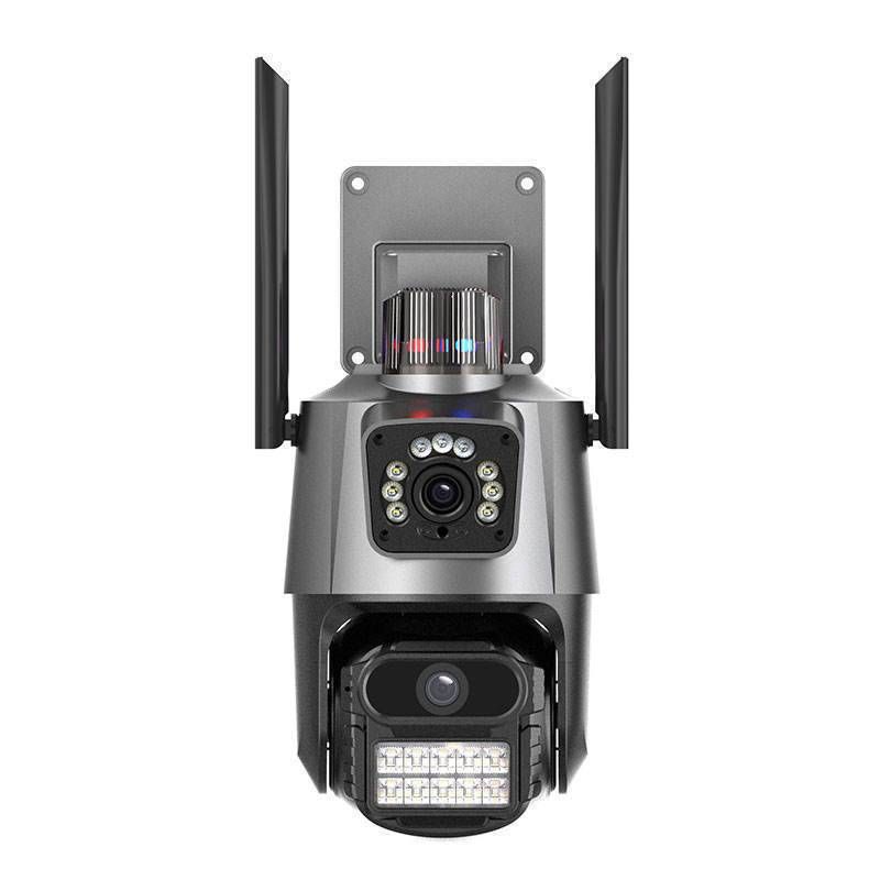 Kamera bezpieczeństwa PTZ z dwoma obiektywami i Wi-Fi, wodoodpornym monitoringiem zewnętrznym, noktowizorem HD_voghion.com