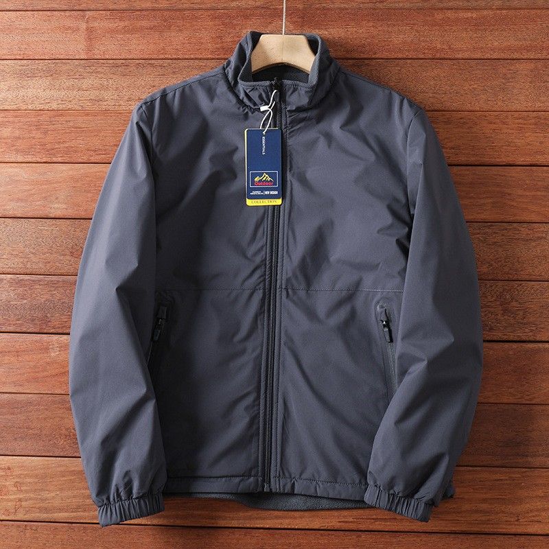 Herrenbekleidung Dijia Polarfleece im gleichen Stil, beidseitig wasserdicht, winddicht, warm, Herbst und Winter, lässiger Herren-Jackenmantel_voghion.com