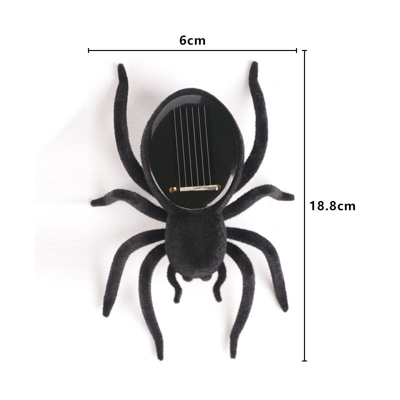 Solarbetriebenes Spinnenspielzeug – Kreatives DIY-Wissenschaftsset für Kinder, lustiges pädagogisches MINT-Geschenk für Jungen und Mädchen (Schwarz)_voghion.com