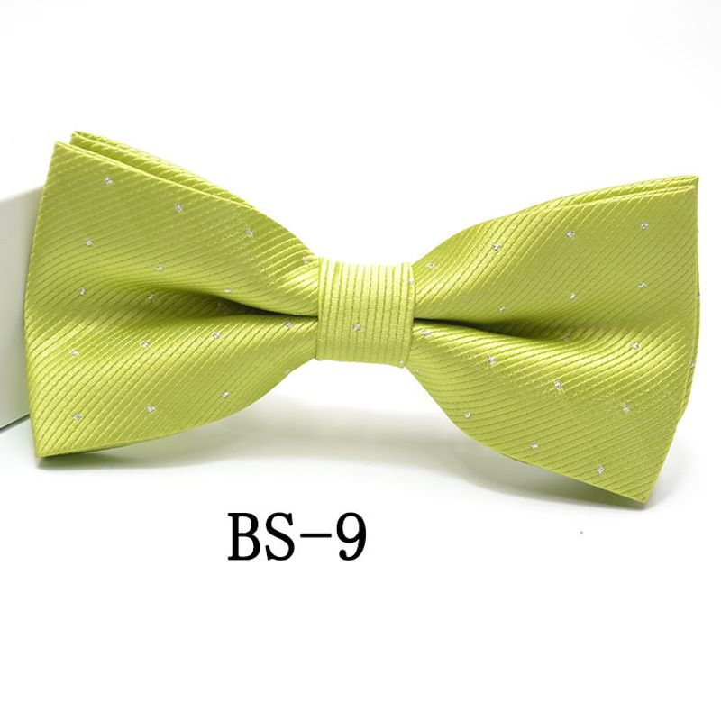 men's formal wear business silver dot bow tie groom groomsman host emcee ready stock wholesale incoming sample supply_voghion.com