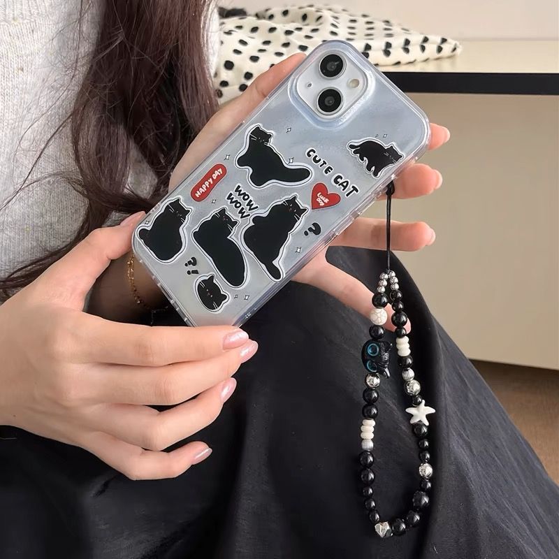 Ins Cat Chain Pasuje Do Etui Na Telefon Ciemny Fajny Styl CCD Lina, Męska I Żeńska Uniwersalna Lina Wisząca_voghion.com