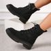 style Martin boots for women autumn and winter fashionable and versatile large size short boots thick sole round toe work boots_voghion.com