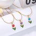 Ins Style New Tulip Necklace Bracelet Anklet Set, Female Creative Versatile Snake Bone Collarbone Chain_voghion.com