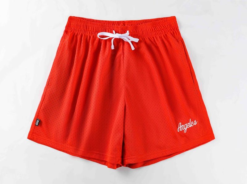 Summer Double Layer Mesh Triad Sports Shorts Los Angeles Loose Breathable Running Fitness Basketball Quick Dry Training_voghion.com