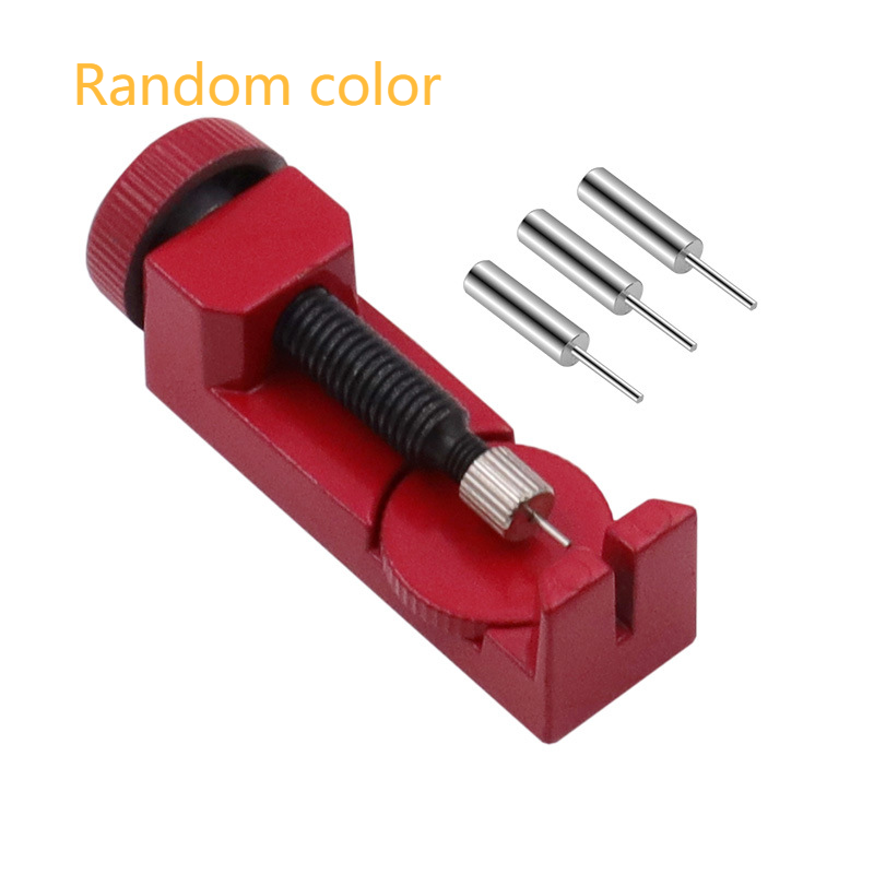 Qianbihe Kit di strumenti di riparazione per la rimozione del perno del braccialetto di regolazione del cinturino regolabile per cinturino dell'orologio-nero_voghion.com