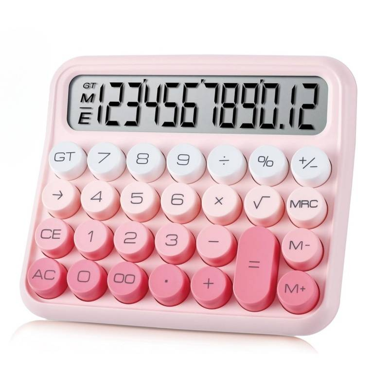 Mechanical Switch Calculator, Calculator With Large LCD Display Great For Everyday Life And Basic Office Work.with Battery_voghion.com