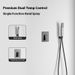 Wall-Mounted Thermostatic Shower System With Rainfall & Handheld Spray – Copper Core, Chrome Finish, Modern Concealed Installation_voghion.com