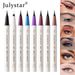Julystar Langanhaltender wasserfester Eyeliner 6-teiliges Set für Augen-Make-up-Stift_voghion.com