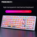 Readson Transparent Mechanical Keyboard Wireless Bluetooth Three-Mode Laptop Computer Office Gaming RGB Lighting Wired_voghion.com