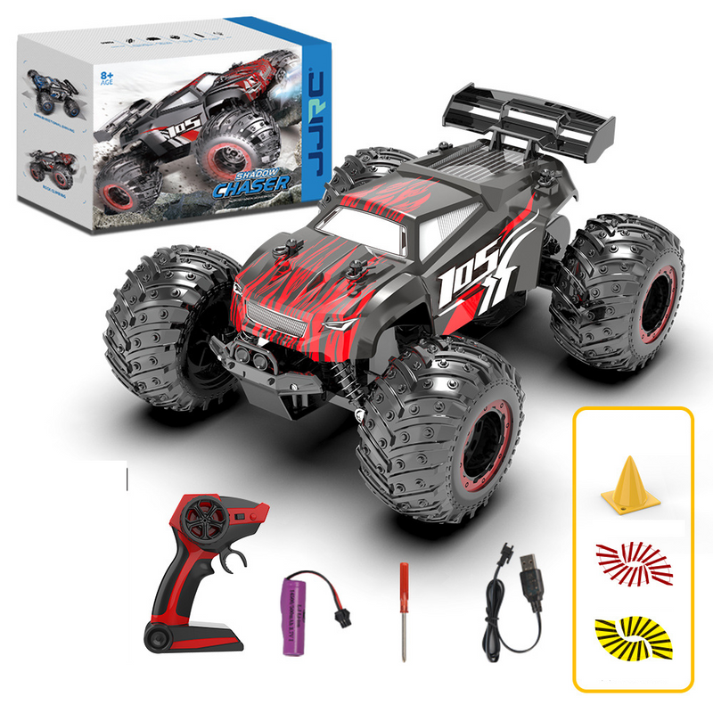 Small two-drive RC competitive Drift dragster climbing off-road light children's remote control car toy_voghion.com