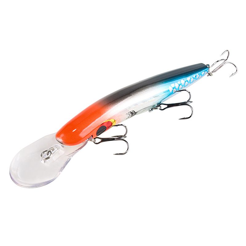 Señuelo de pesca de larga distancia para buceo, versión de lengua grande, con anilla, 16,2 cm y 23 g, para pesca en agua dulce y marina._voghion.com