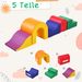 Blocs de construction géants en mousse souple et colorée 5 en 1 pour enfants – Idéal pour le jeu créatif, l'escalade, la marche à quatre pattes et le développement de la motricité_voghion.com
