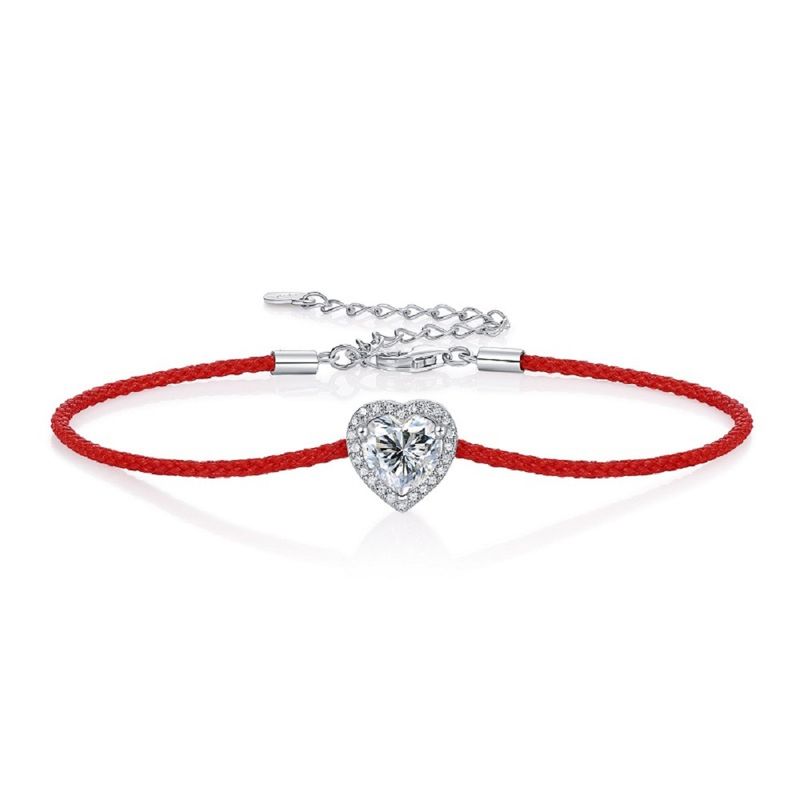 S Reinem Silber Moissanite Herz Armband Licht Luxus High-end-Feeling Frauen 2025 Neue Rote Seil Valentinstag Geschenk_voghion.com
