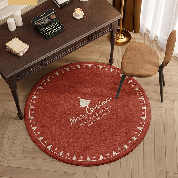 Vollständig mit Teppich ausgelegter Cartoon-Weihnachtsmann für Kälteisolierung und Wärme, Kaschmirimitat-Wohnzimmer-Couchtischdecke, Bodenmatte mit weihnachtlicher Atmosphäre_voghion.com
