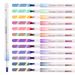 Magic Friction Color-Changing Highlighters - 12 Vibrant Colors, Dual-Tip, Erasable, Perfect For Students, Note-Taking & Creative Doodling (Set Of 12)_voghion.com