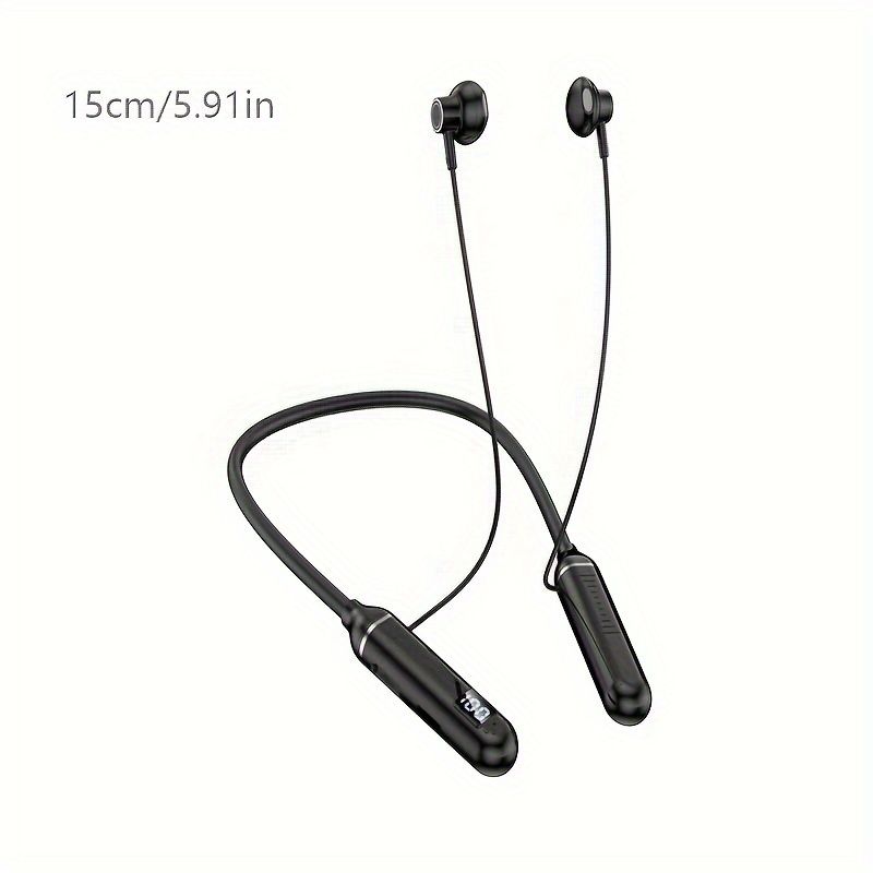 Brand-new wireless neck headphones, with ENC charging display high-definition sound quality DSP intelligent noise_voghion.com