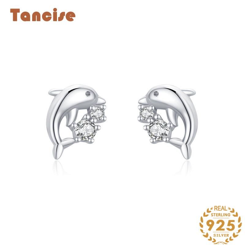 Tancise Orecchini pendenti con zirconi d'argento per le donne Regali per feste di matrimonio_voghion.com