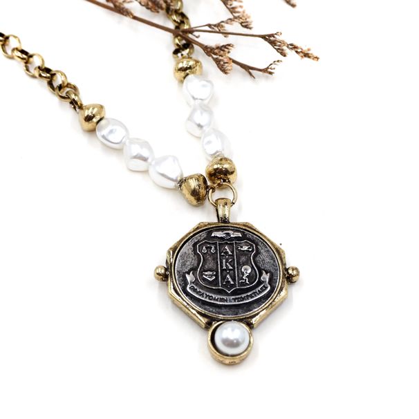 Collana con ciondolo AKA in lega di zinco, stile hip-hop, stile punk, versatile e alla moda._voghion.com