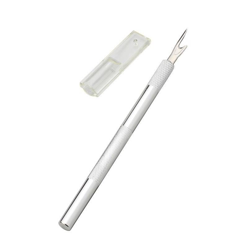 Metal Wire Removal Knife with Replacement Blade Set Aluminum Handle High Carbon Steel Wire Removal Knife 1pc_voghion.com