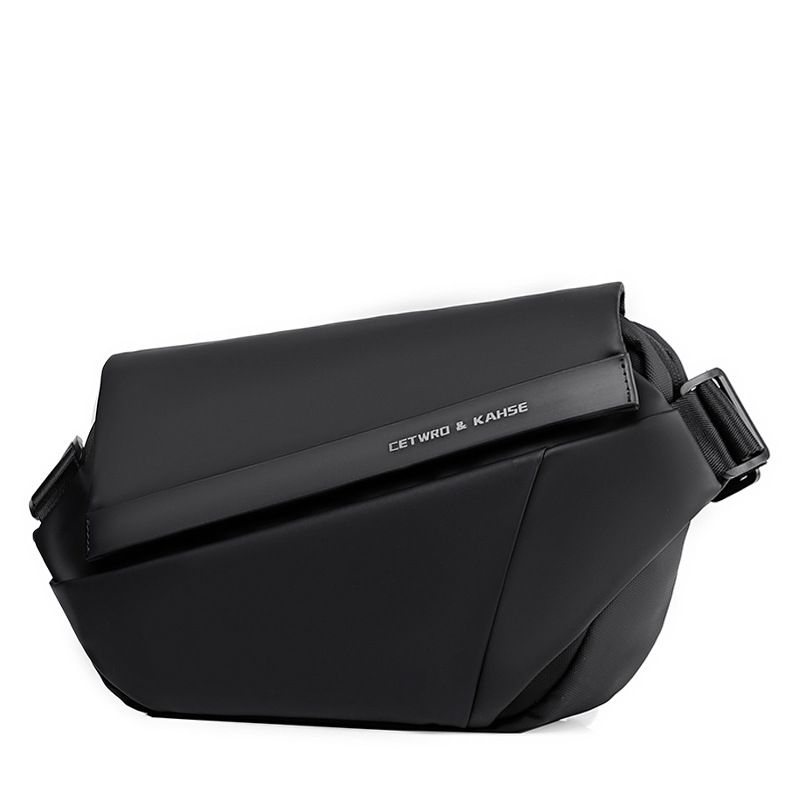 Schlichte Messenger Bag für Herren, funktionelle Arbeitstasche, trendige Markenmode, Brusttasche für Herren, vielseitige Umhängetasche zum Pendeln_voghion.com