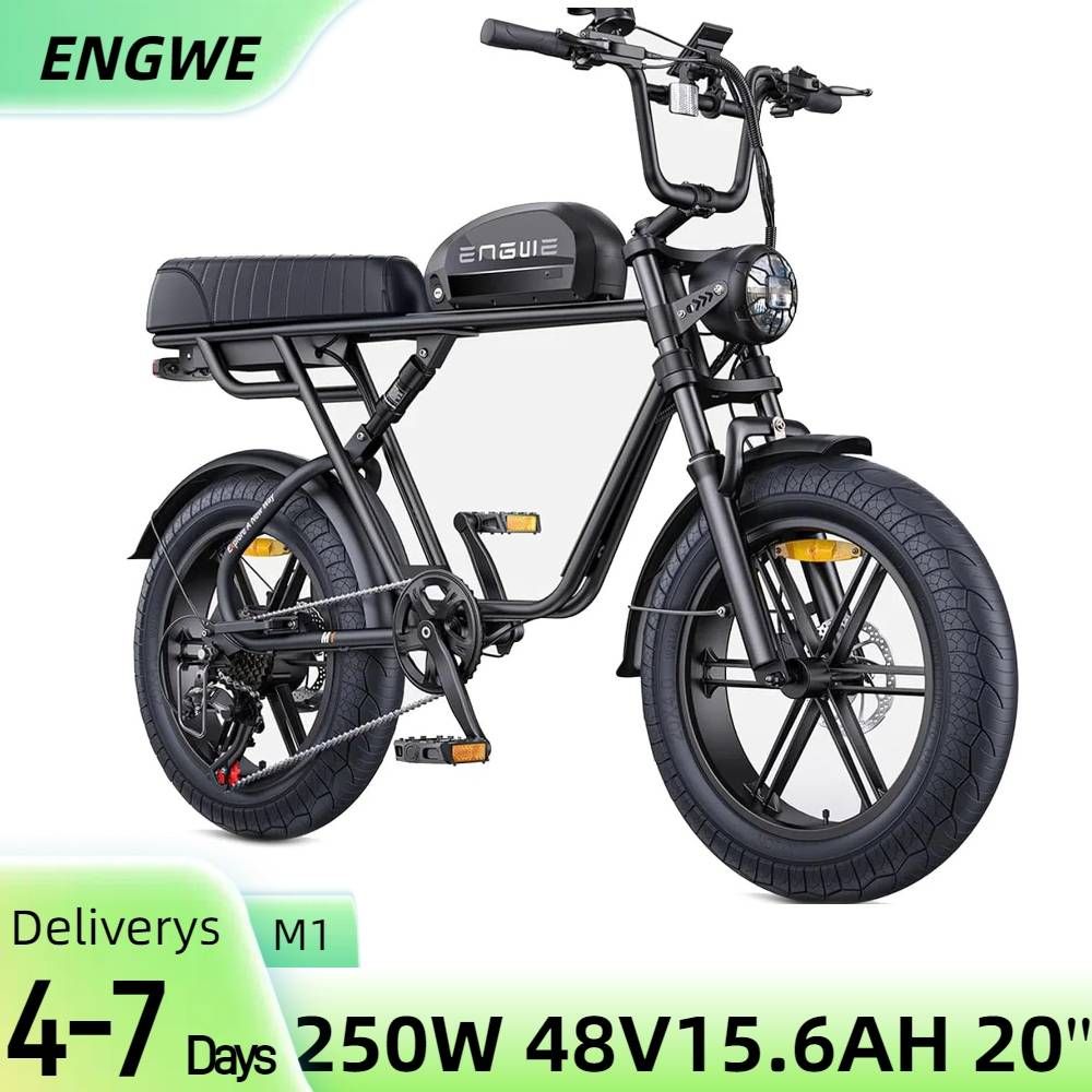 ENGWE M1 Dirt Bike elettrica da 20 pollici con batteria da 48 V15,6 Ah, mountain bike a sospensione completa da 250 W_voghion.com
