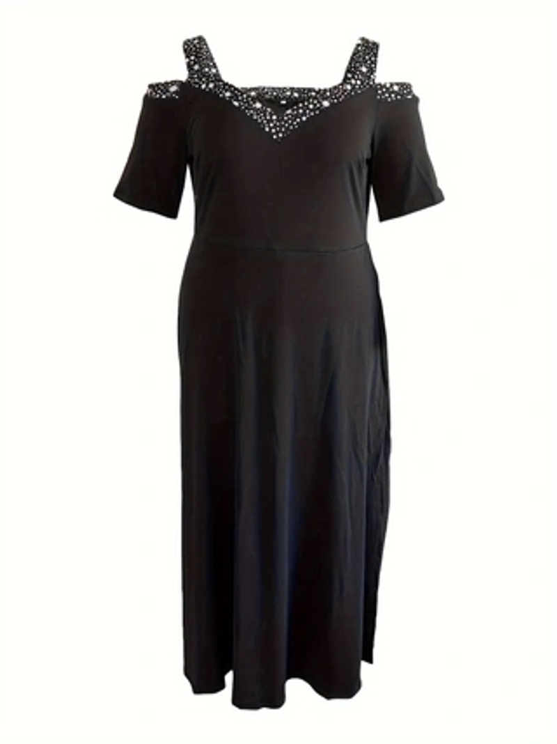  women's clothing off-shoulder suspender dress dress_voghion.com