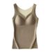 Gilet caldo da donna in velluto senza cuciture con imbottitura sul petto, biancheria intima calda ispessita con fondo riscaldante per il corpo sottile_voghion.com