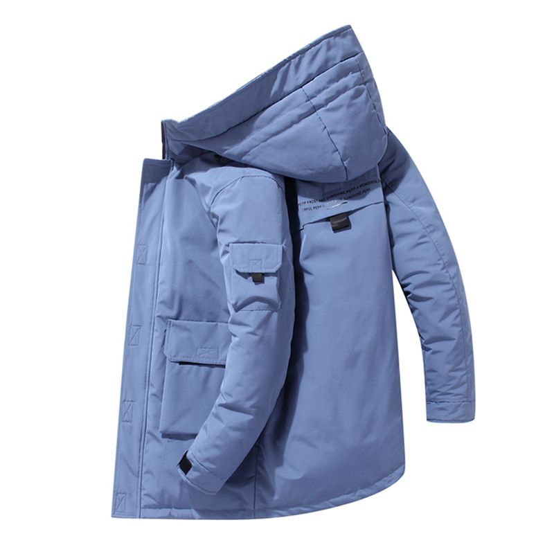 thick men's winter clothing, medium to long school uniform, casual workwear, and youth warm jacket_voghion.com