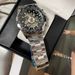 Men's Automatic Skeleton Mechanical Watch With Stainless Steel Band - World Time Function, 50mm Dial, Water Resistant Automatic Mechanical Steel Belt_voghion.com