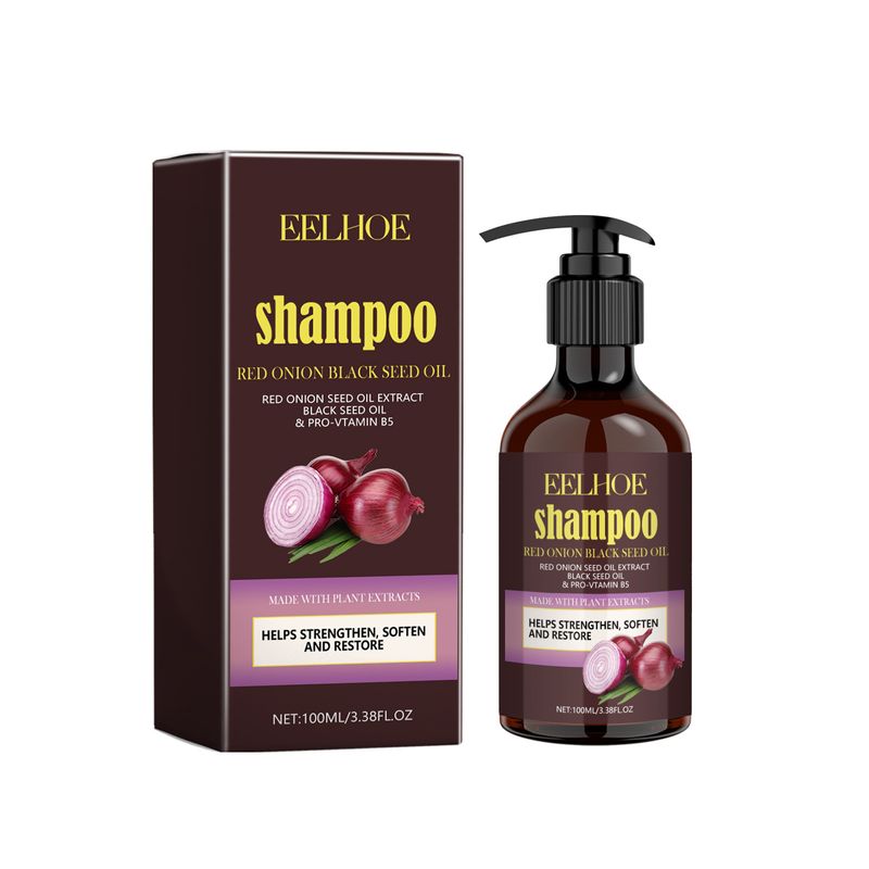 EELHOE Red Onion Black Seed Oil Shampoo Cleanses the scalp with ease, removes dandruff, smoothes hair, and controls oil_voghion.com