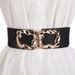 New fashion women's elastic wide waist seal with down jacket sweater dress elastic decorative belt_voghion.com