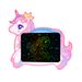 Einhorn-LCD-Schreibtablett für Kinder, buntes Kritzelbrett, löschbares Zeichenpad, tragbares Skizzenbrett für Jungen und Mädchen (Pink, Blau)_voghion.com